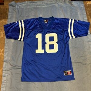 NFL Indianapolis Colts vintage Peyton Manning logo athletic size medium jersey